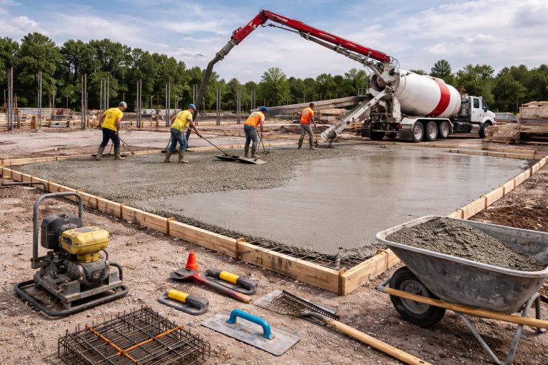 Commercial Slab Construction in Creston, NC