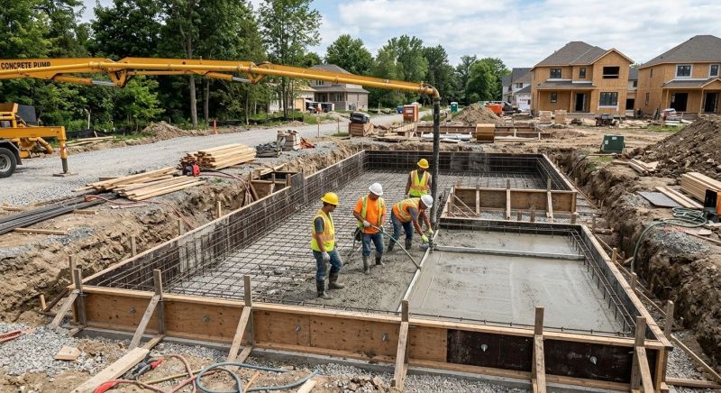 Concrete Foundation Installation in Collettsville, NC